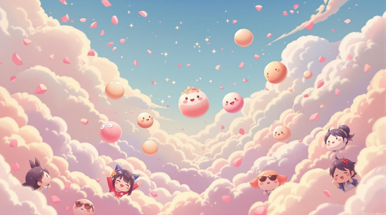 星芽短剧tv版动漫追剧天地背景 - 二次元甜宠爽剧插画